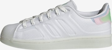 Baskets basses 'Superstar' ADIDAS ORIGINALS en blanc : devant