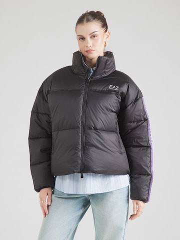 EA7 Emporio Armani Winter jacket in Black: front