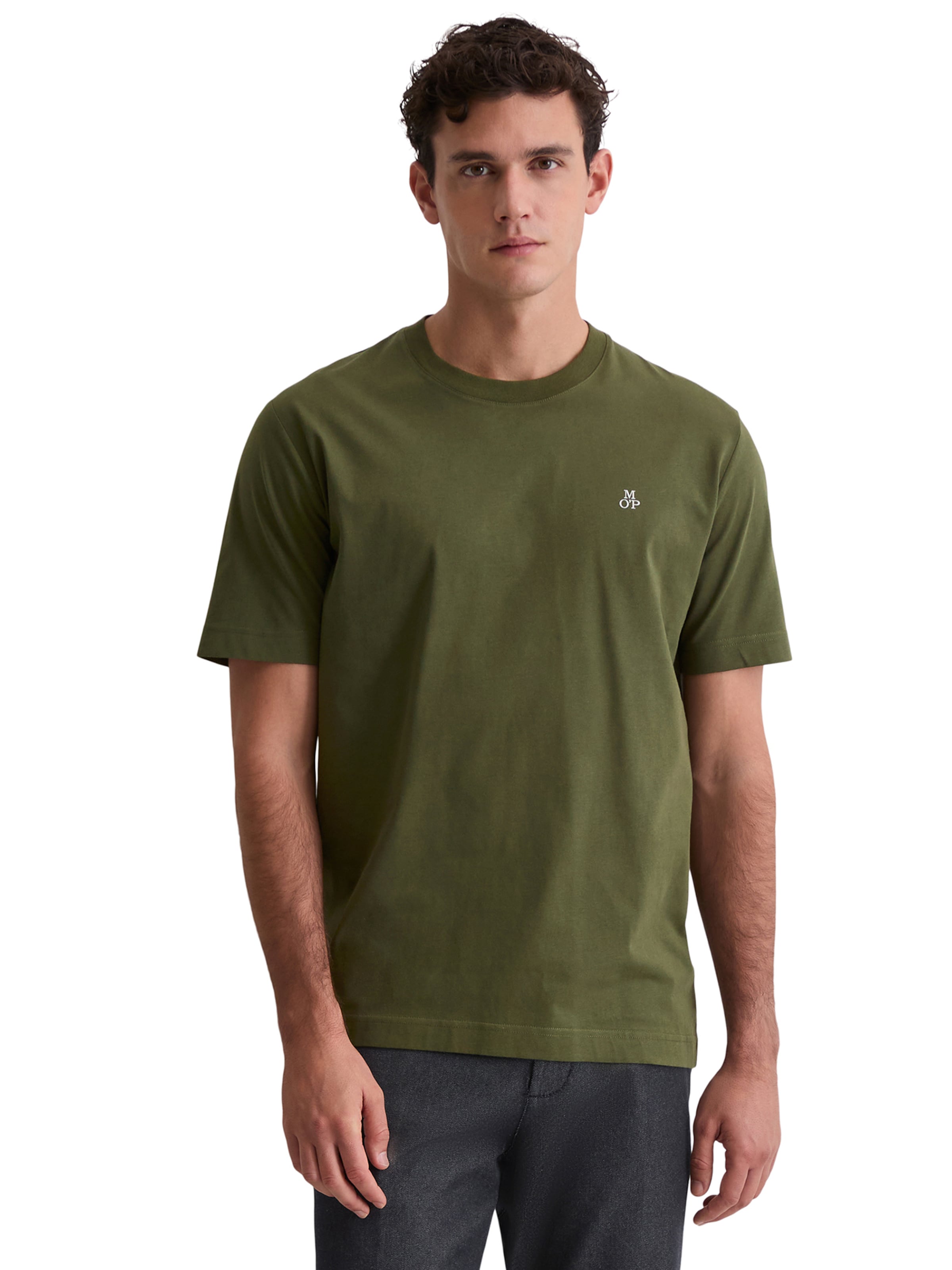 Marc O'Polo Shirt in Groen: voorkant