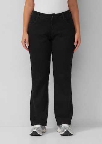 QS Regular Jeans in Zwart