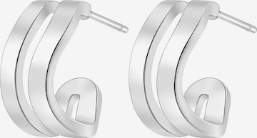Boucles d'oreilles 'Wave' Hey Happiness en argent : devant
