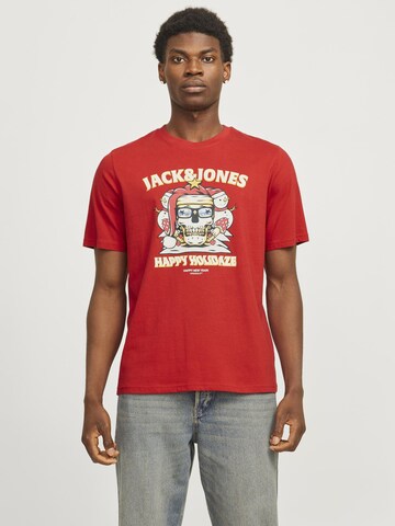 JACK & JONES Shirt in Rood: voorkant