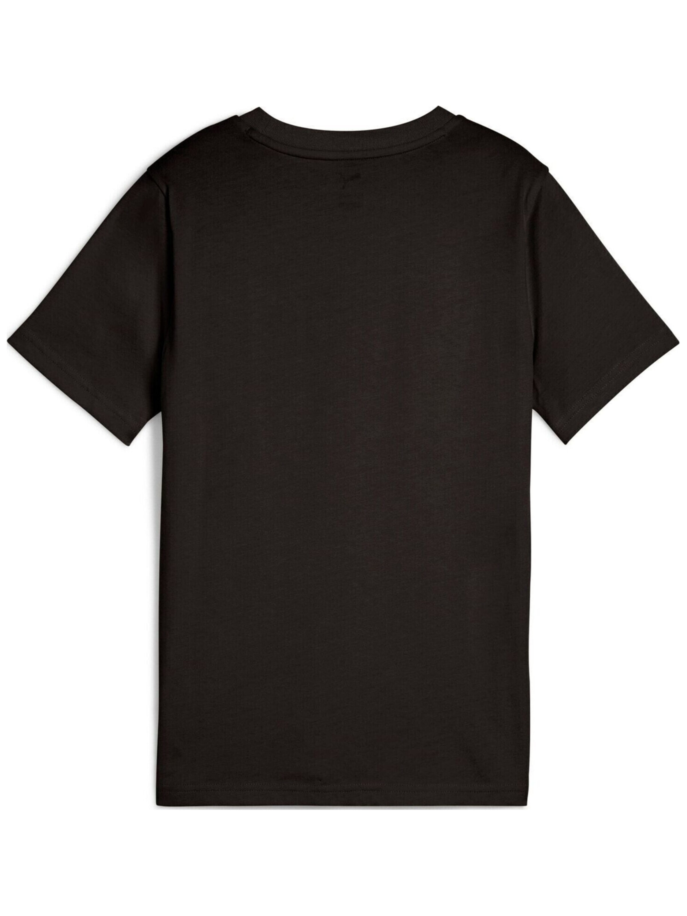PUMA Shirt 'Puma Ess Logo Lab Summer Tee B' in Black