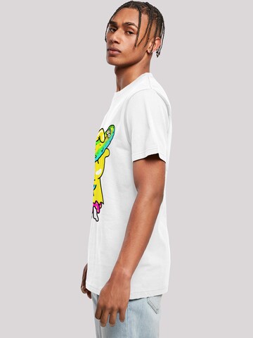 F4NT4STIC Shirt 'Rick and Morty Pickle Hand' in Wit