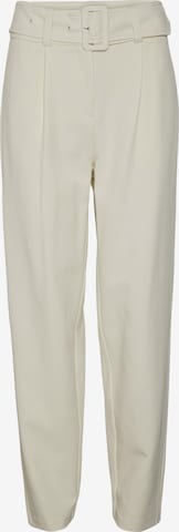 VERO MODA Loosefit Bandplooibroek 'Ulia' in Beige: voorkant