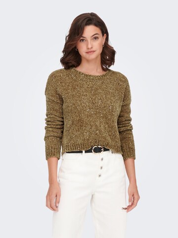 ONLY Sweter 'Nella' w kolorze brązowy: przód