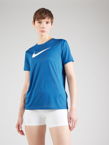 NIKE Functioneel shirt in Blauw: voorkant