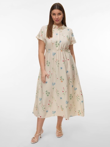 Vero Moda Curve Blusekjole 'VMCJosie' i hvid: forside