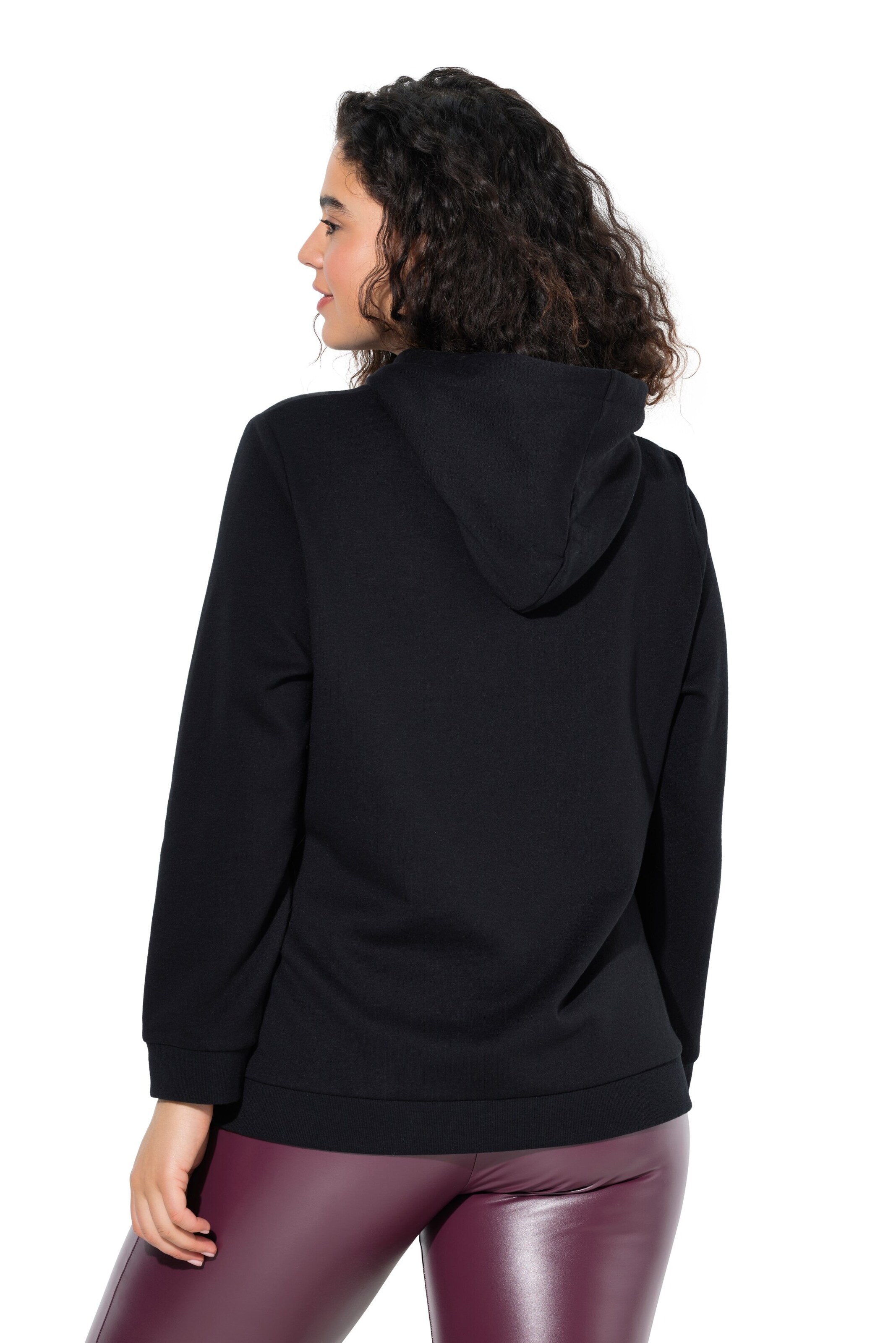 Ulla Popken Sweatshirt in Schwarz