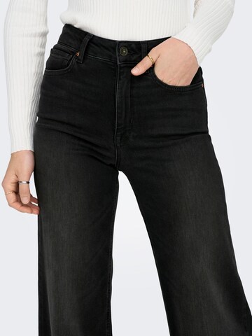 ONLY Wide leg Jeans 'ONLMadison Blush' in Black