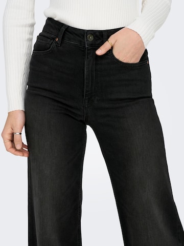 ONLY Wide leg Jeans 'Madison' in Zwart