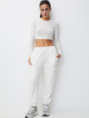 Pull&Bear Sweat suit in White: front