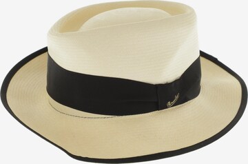 Borsalino Hat & Cap in 56 in White: front