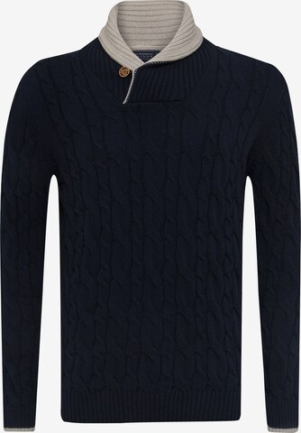 Pullover 'Meribel' di Sir Raymond Tailor in blu: frontale