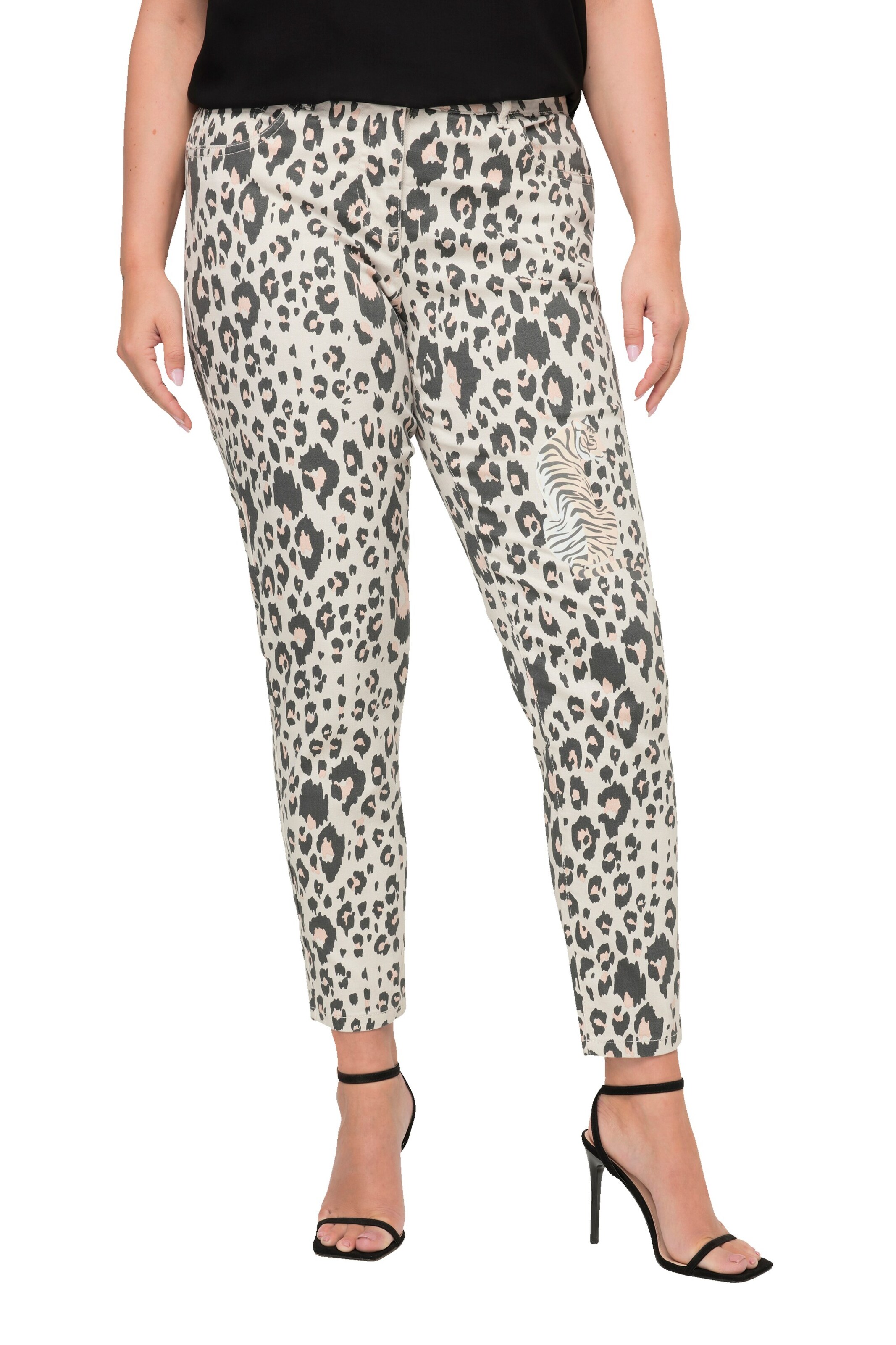 MIAMODA Slimfit Broek in Grijs: voorkant