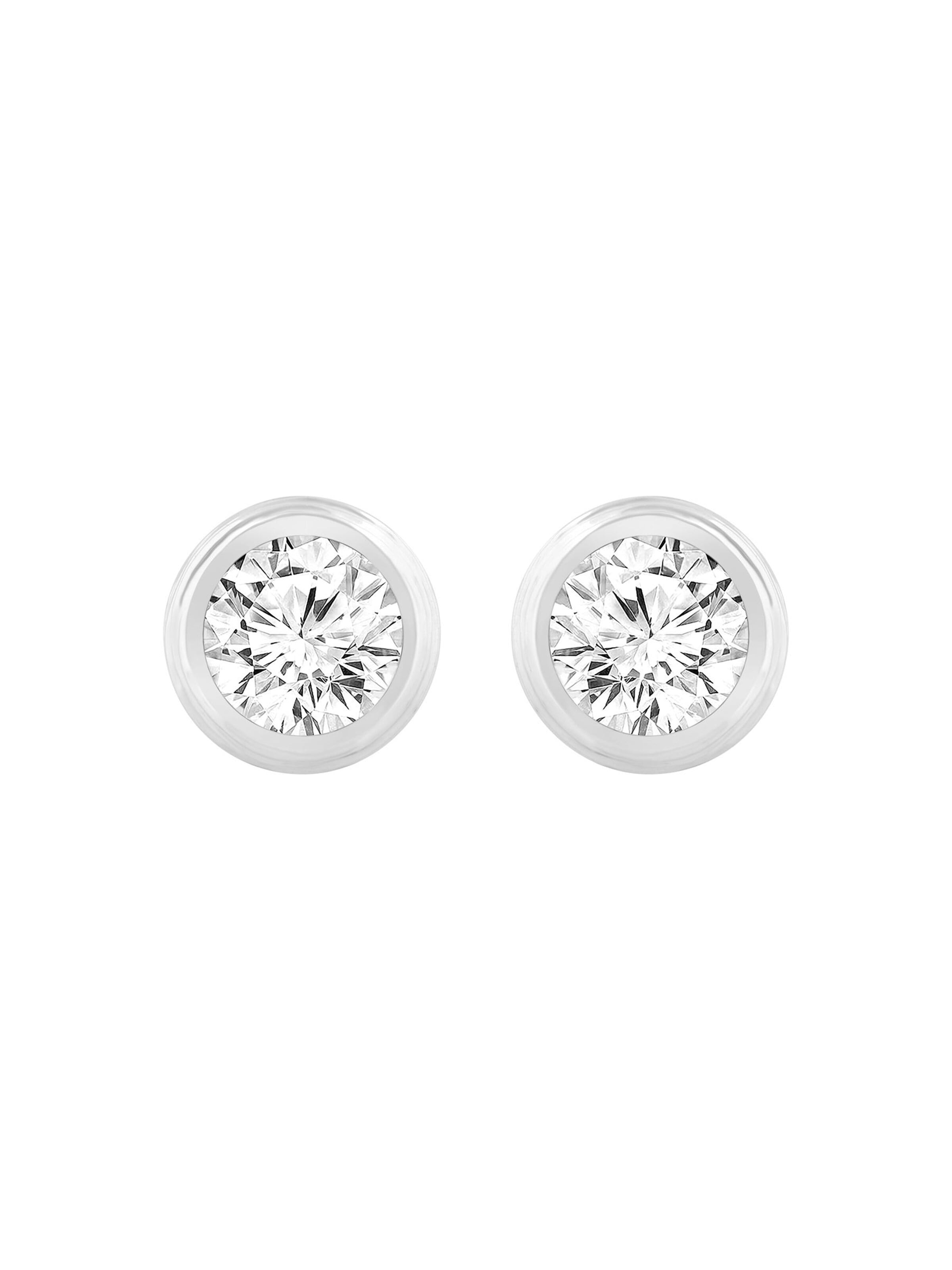 Boucles d'oreilles ETHISHER DIAMANTEN en argent : devant