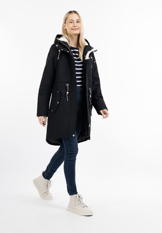 Schmuddelwedda Winter parka in Black