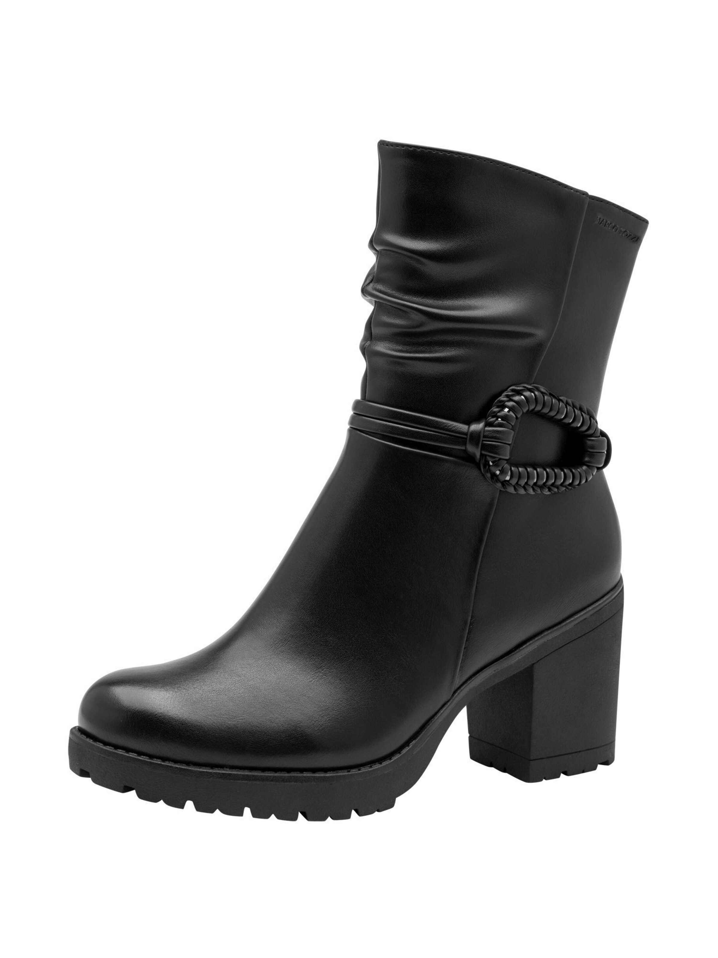 MARCO TOZZI Ankle Boots in Black: front