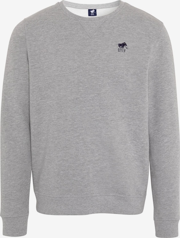 Polo Sylt Sweatshirt 'Basic' in Grau: Vorderseite