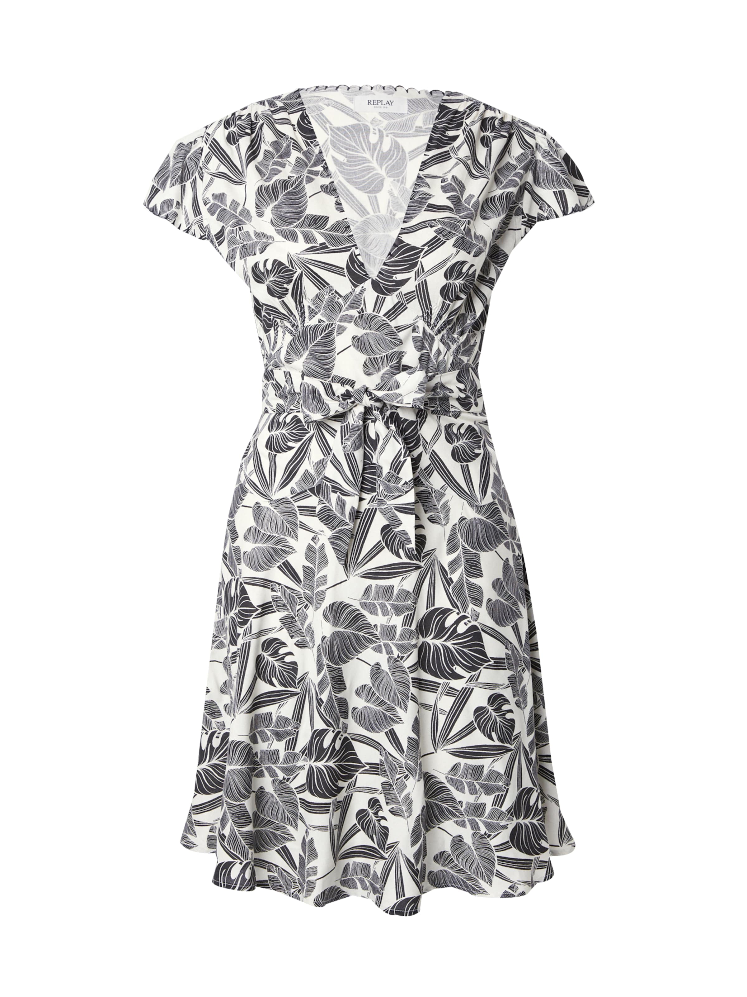 REPLAY Καλοκαιρινό φόρεμα σε μαύρο: μπροστά