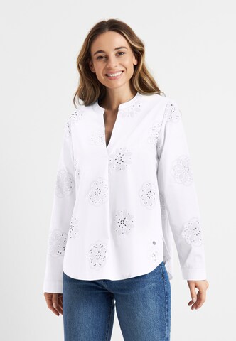 Frieda & Freddies NY Bluse in Weiß: Vorderseite