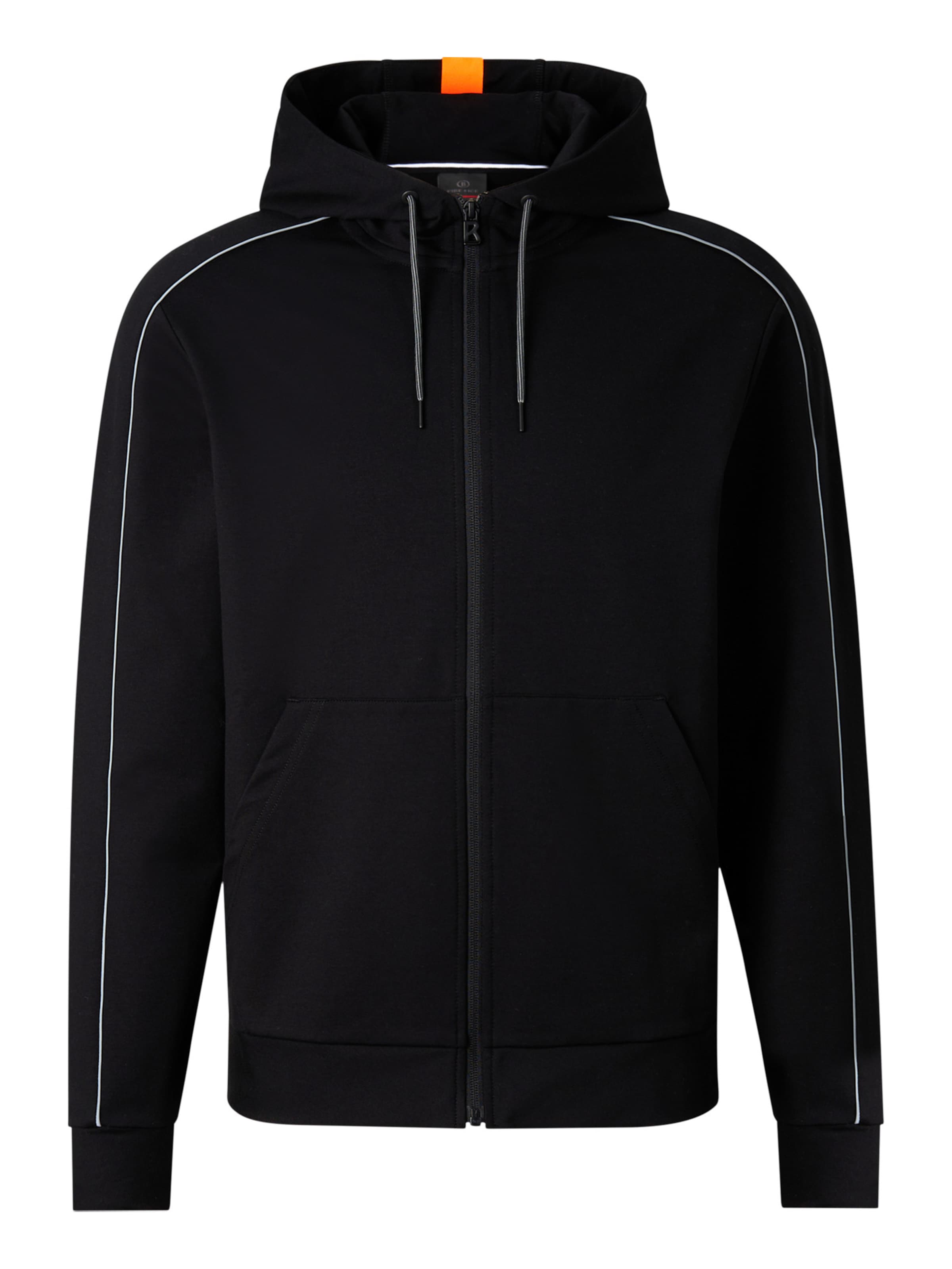 Bogner Fire + Ice Sweatjacke 'Uday' in Schwarz: Vorderseite