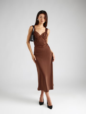 Bardot Cocktail Dress 'EMORY' in Brown: front
