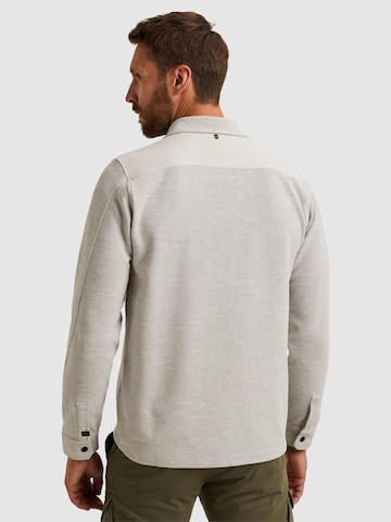 PME Legend - Camiseta 'Shirt jacket with waffle texture' en gris