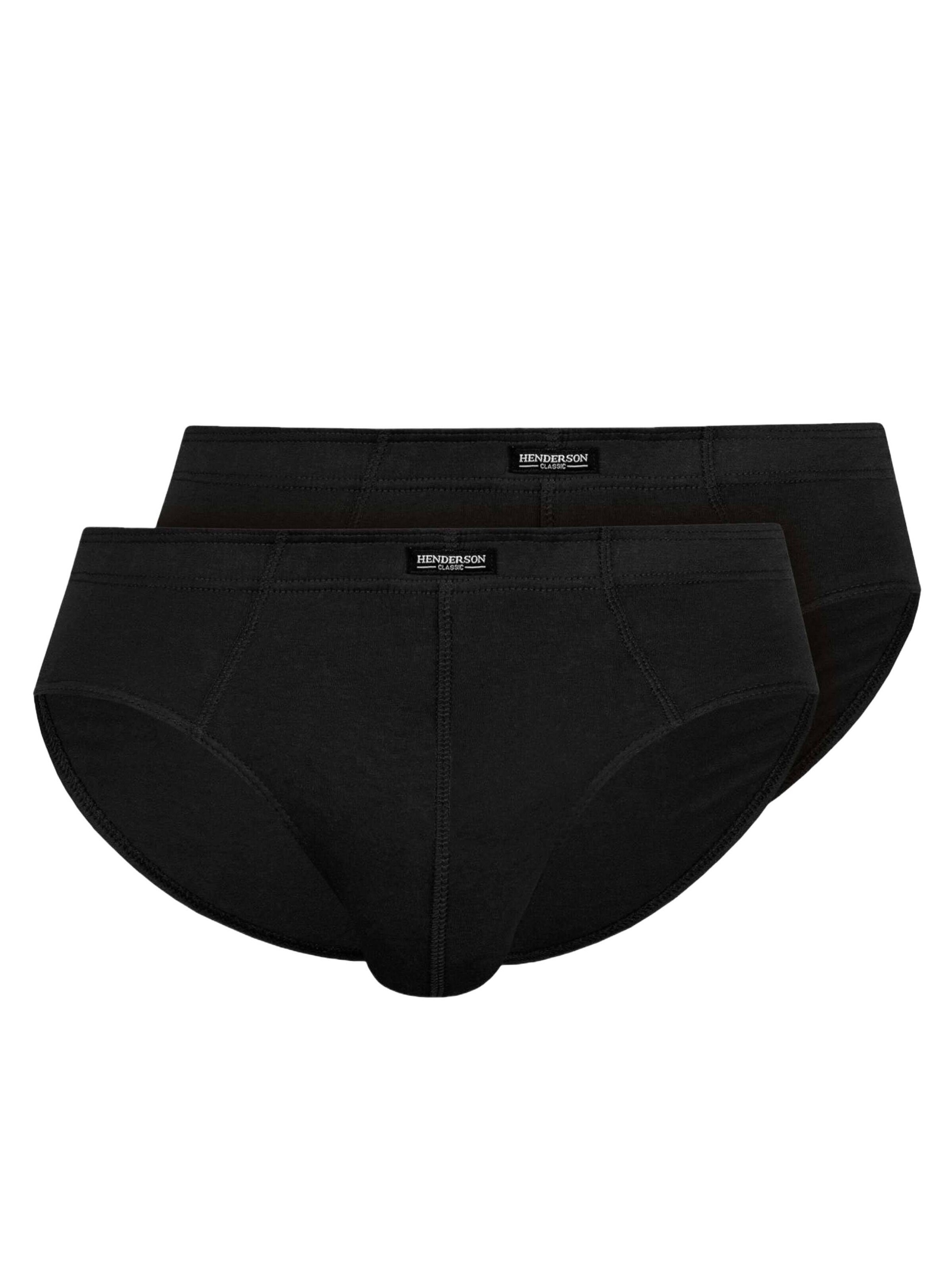 Henderson - Braga 'Klassische Slips Doppelpack aus Baumwolle bequem atmungsaktiv Classic XXXL' en negro: frente