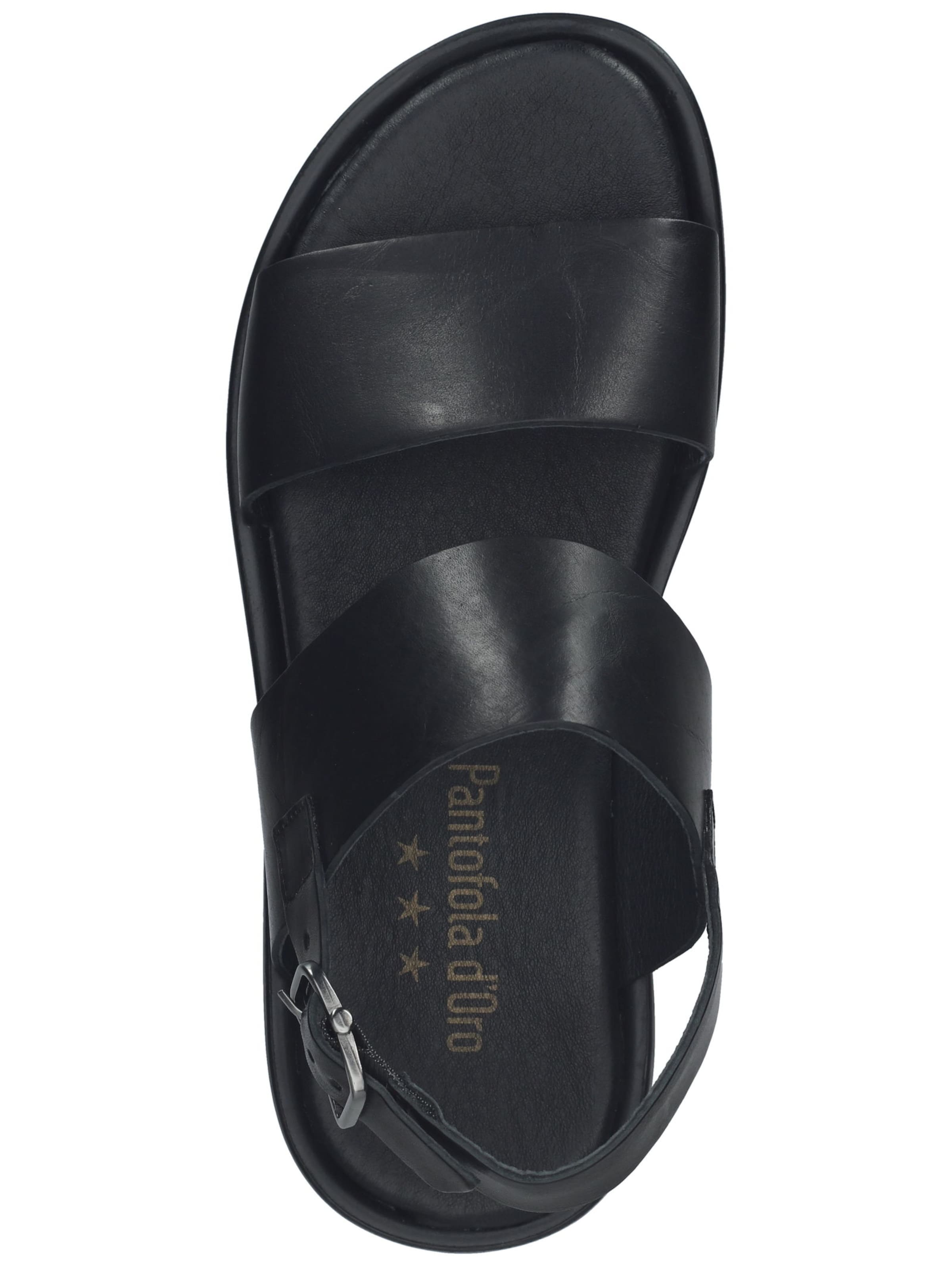PANTOFOLA D'ORO Sandale in Schwarz