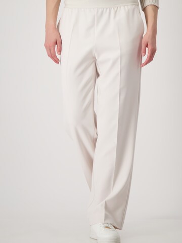 monari Regular Pleated Pants in Beige: front