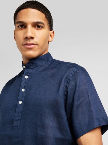 Bruun & Stengade Regular fit Button Up Shirt 'Hobart' in Blue