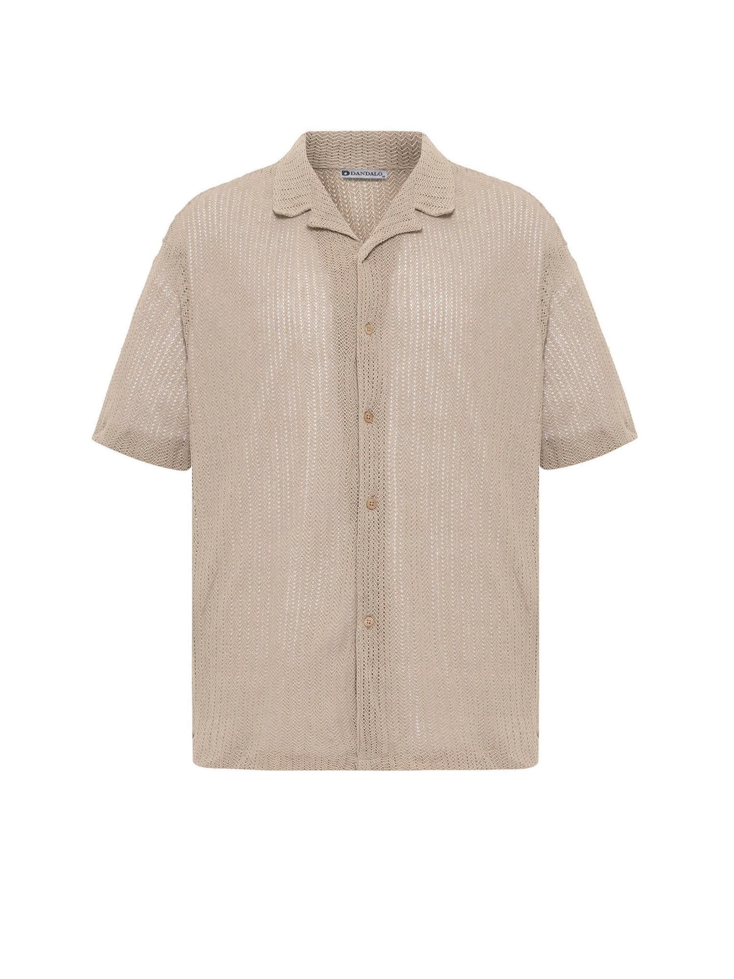 Comfort Fit Cămașă de la Dandalo pe bej: față