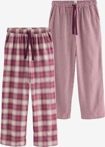 Next Pyjamahousut värissä punainen: etupuoli