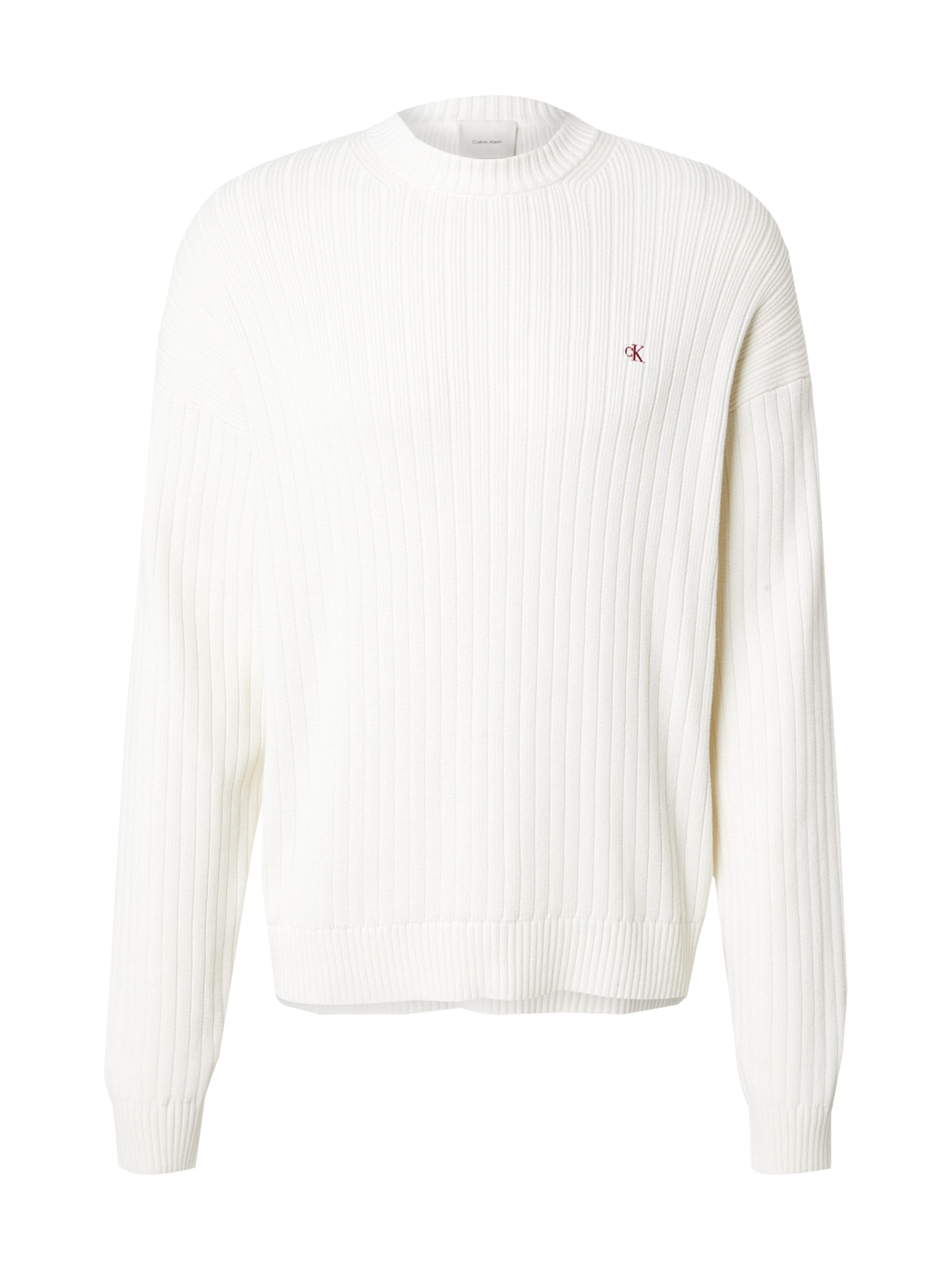 Calvin Klein Jeans Sveter - Béžová: predná strana