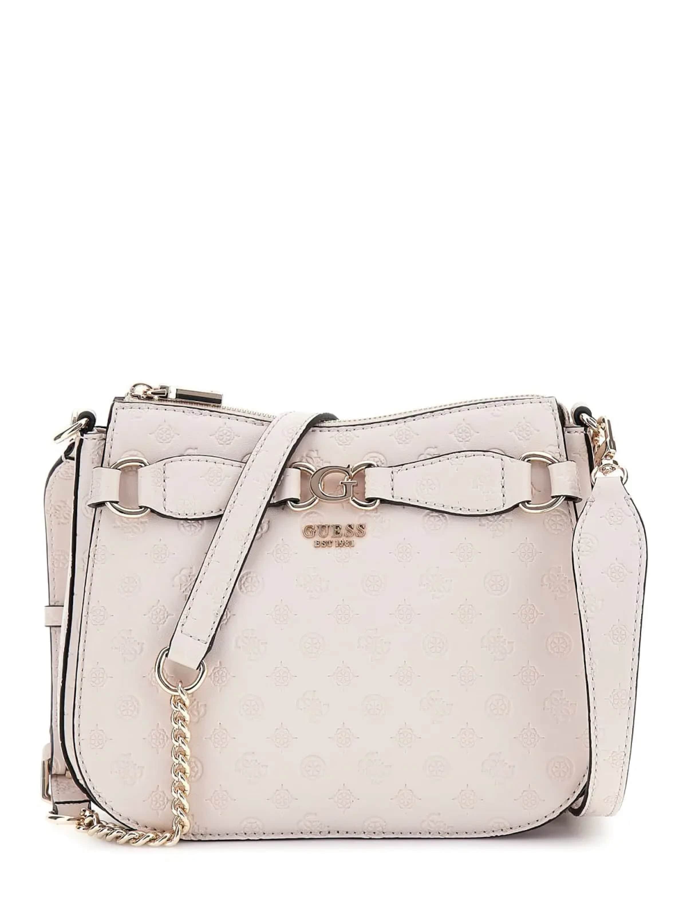 GUESS - Bolso de hombro 'Sac Rabat Guess Deesa Logo Cnvrtble Taupe Logo' en marrón: frente