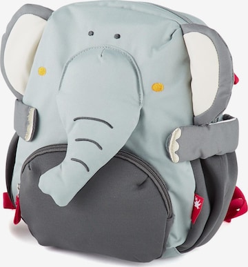 SIGIKID Backpack 'Kindergarten Rucksack fröhliches Tiergesicht, 5,2 Liter' in Grey: front