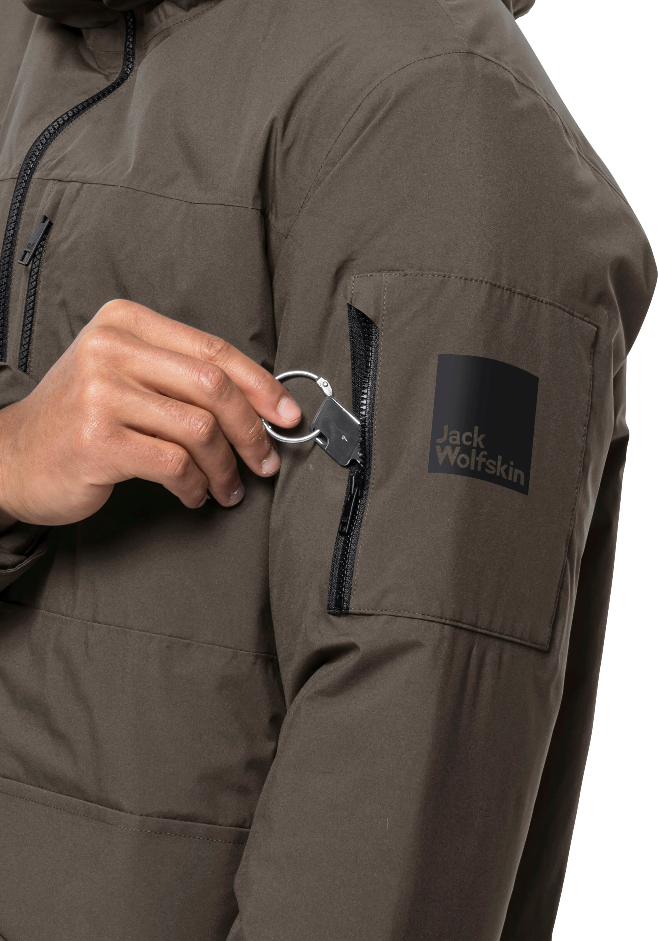 JACK WOLFSKIN Outdoor jacket in Brown