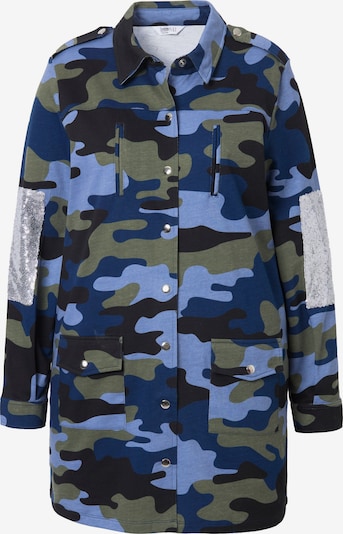 Angel of Style Sweatjacke in blau / marine / schilf / schwarz, Produktansicht