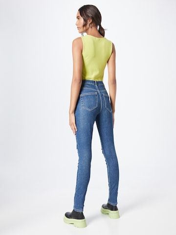 PIECES Skinny Jeans 'High Five' in Blauw