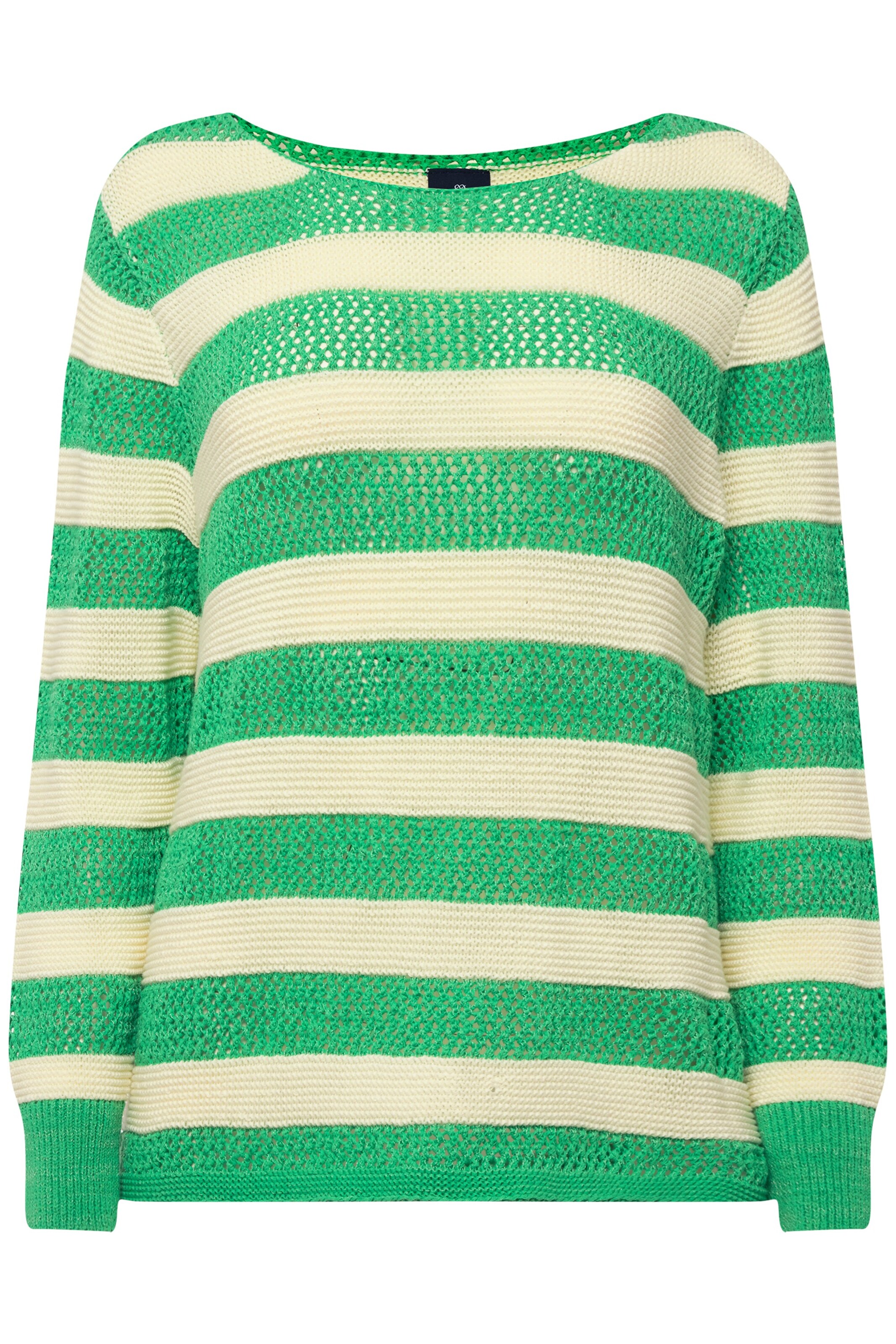 LAURASØN Pullover in beige / hellgrün, Produktansicht