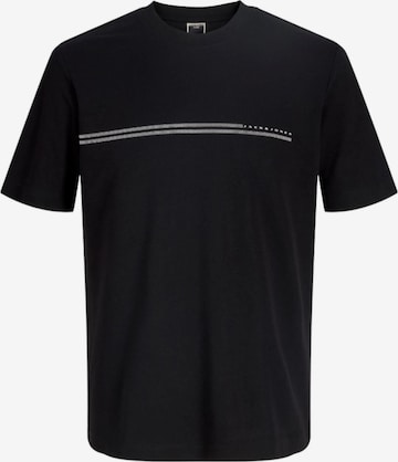 melns JACK & JONES T-Krekls: no priekšpuses