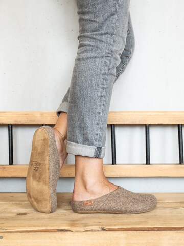 MagicFelt Hausschuh 'Filzpantoffel Magicfelt 713'‌‌‌‌‌‌‌‌‌‌ in Beige