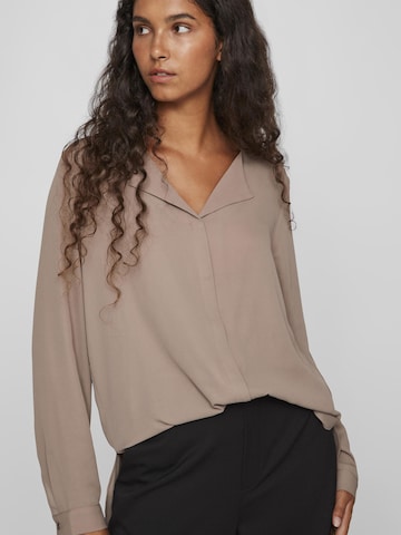 VILA Bluse in Braun