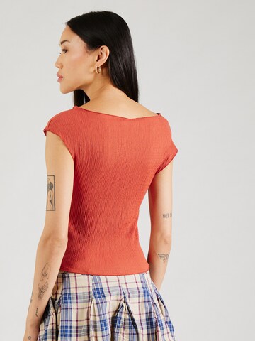 T-shirt 'PCJOY' PIECES en rouge