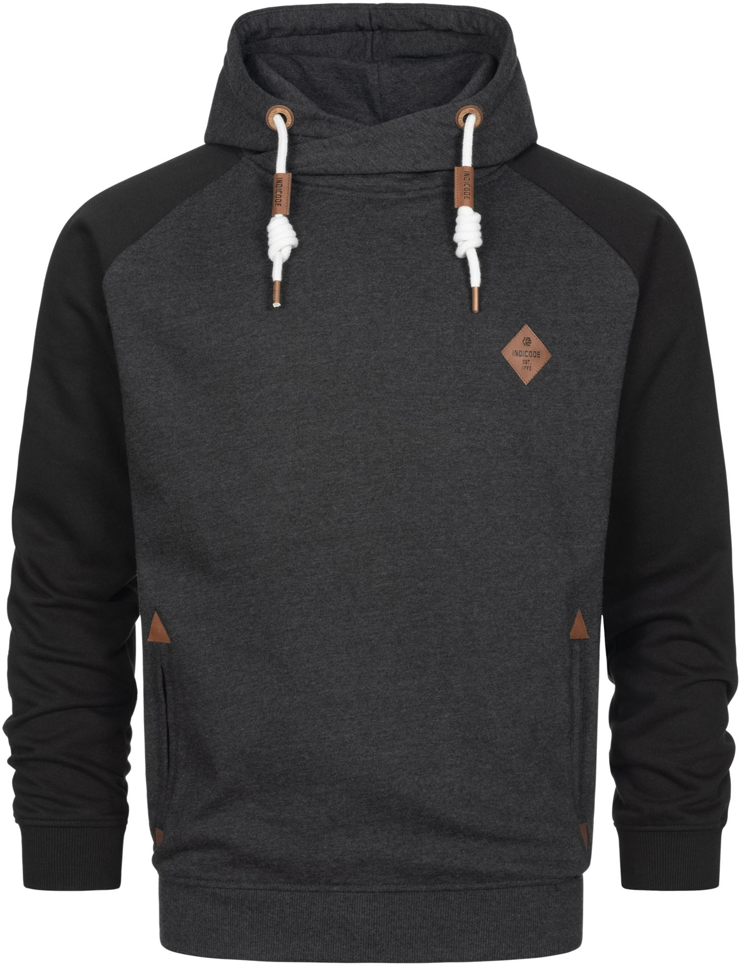 INDICODE JEANS Sweatshirt in Grau: Vorderseite