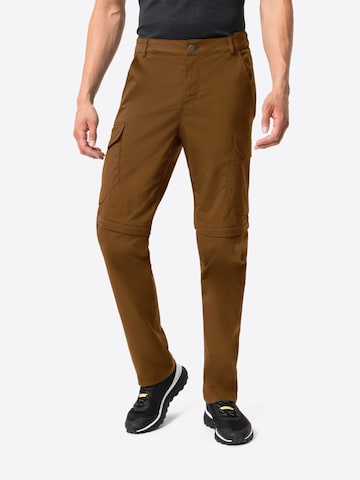 VAUDE Regular Outdoor Pants 'M Neyland ZO P' in Brown: front