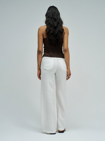 Salsa Jeans Wide leg Chino trousers in White