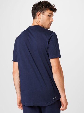 ADIDAS SPORTSWEAR Функционална тениска 'Designed To Move Logo' в синьо