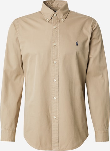 Polo Ralph Lauren Hemd in Beige: Vorderseite
